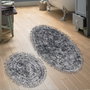 Mijölnir Juego de alfombrillas de baño de algodón 100% Gris